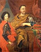 Portrait of John III Sobieski with his son Jan Tricius